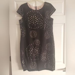 Womens black knee length dress